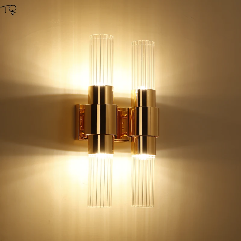 

Nordic Postmodern Wall Lamp E27 Golden Model Living Room Bedside Bedroom Corridor Dining Luxury Decoration Sconce Wall Lights