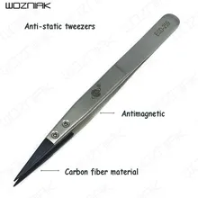 Возняк PPD инструменты ОУР Анти-статический Пинцет Нержавеющая сталь из углеродного волокна с острым пинцет