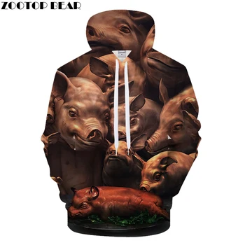 

Animal 3D Print Hoodie Men Hoody Casual Tracksuit Groot Sweatshirt Streatwear Coat Pullover HipHop 2018 New DropShip ZOOTOPBEAR