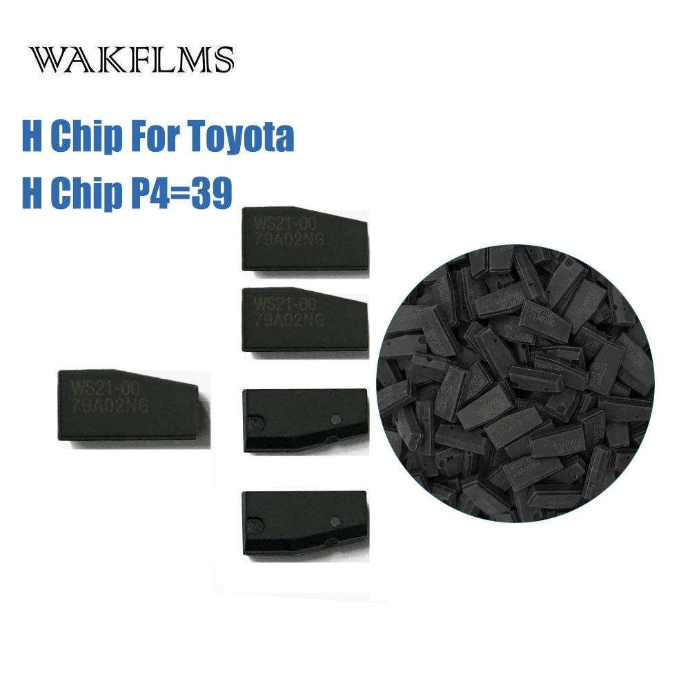 

2PCS Transponder Key remote car key chip for Toyota H chip transponder carbon 2PCS