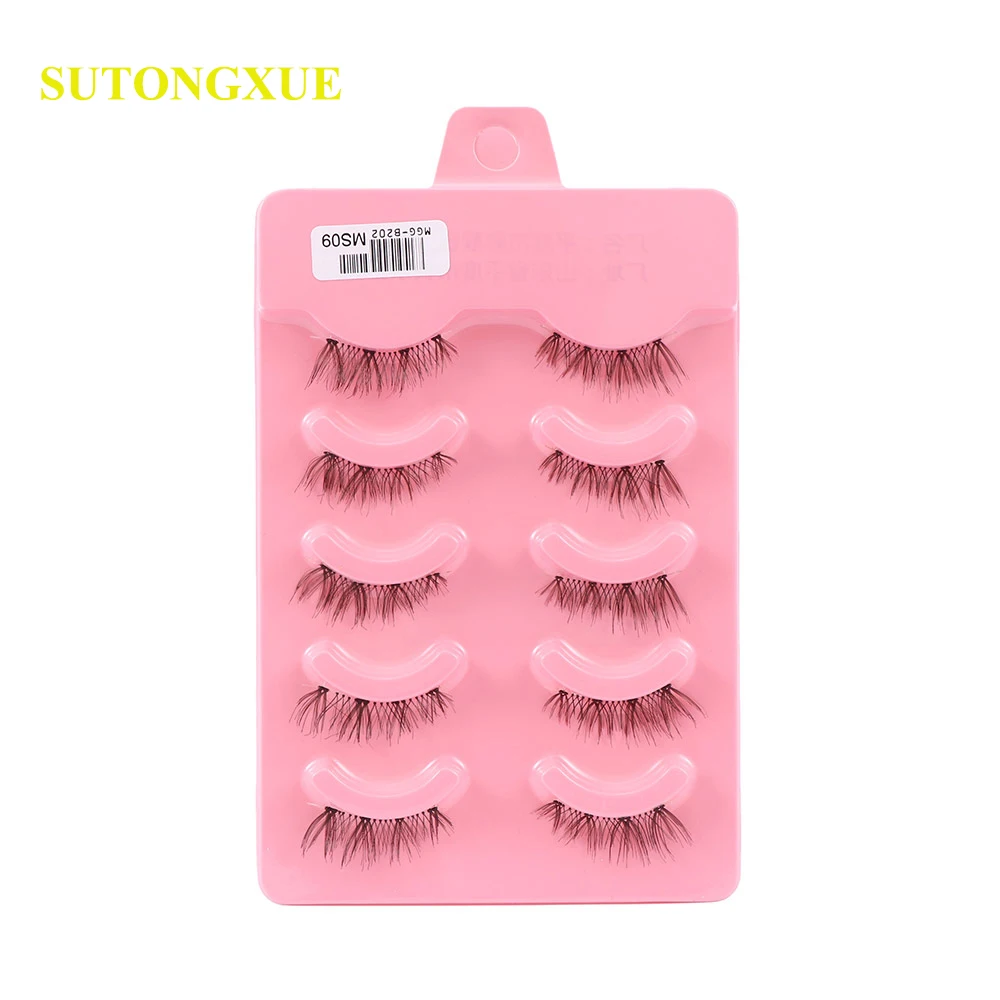 

5 Pairs Mini Half Corner Black False Eyelashes Eye Makeup Beauty Natural False Eye Lashes Cosmetics Accessories