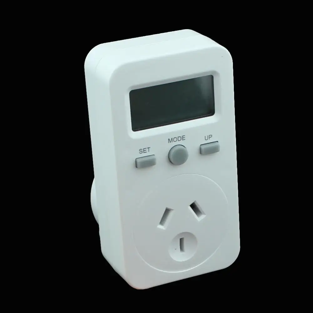 Digital Energy Meter Socket Plug-in Electric Power watt Meter Energy tester Monitor checker LCD Display UK Plug 240V-50Hz 10A 2