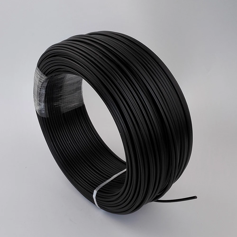 150Meters Black PE plastic fiber optic cable, inner 3mm end glow optic