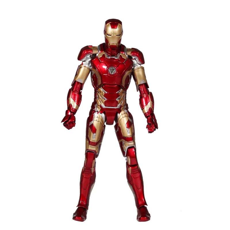 

Avengers 2 Iron Man Armor Joints Movable 28CM Mark With LED Light PVC Action Figure Collection Model Toy