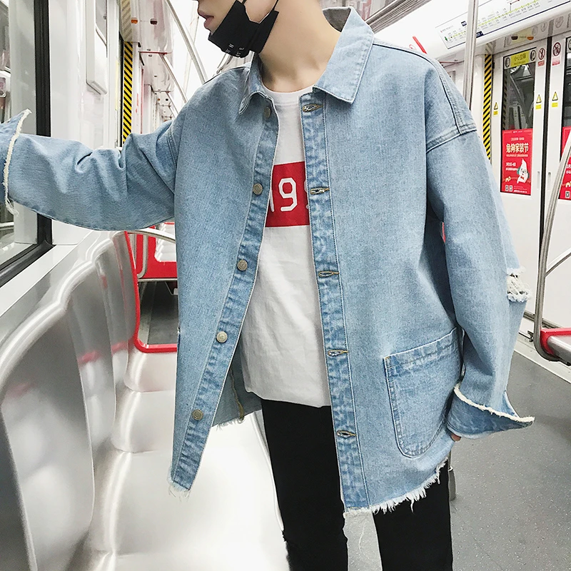 shredded denim jacket