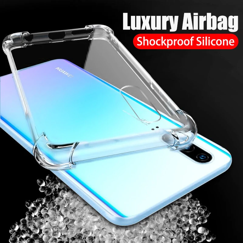 

Transparent Gasbag Shockproof Phone Case For Huawei P20 P30 lite pro P10 lite Huawei Mate 20 10 pro lite Protection Back Cover