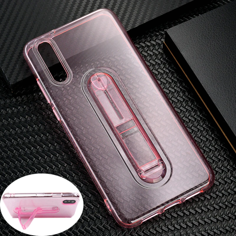

Luxury Clear Case for Huawei p20 pro Nova3e p20lite Kickstand Soft Back Cover for Huawei p20 lite Huawei Nova 3e Nova 3 3i Cases