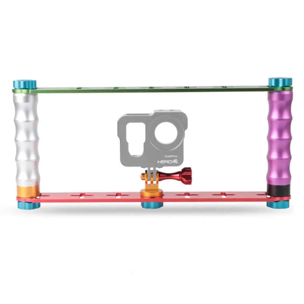 

Colorful Handheld Stabilizer Hand Grip Aluminium Alloy for Phone GoPro 6/5/4/3+/3 SJCAM Video Led Light Dslr Camera Photography