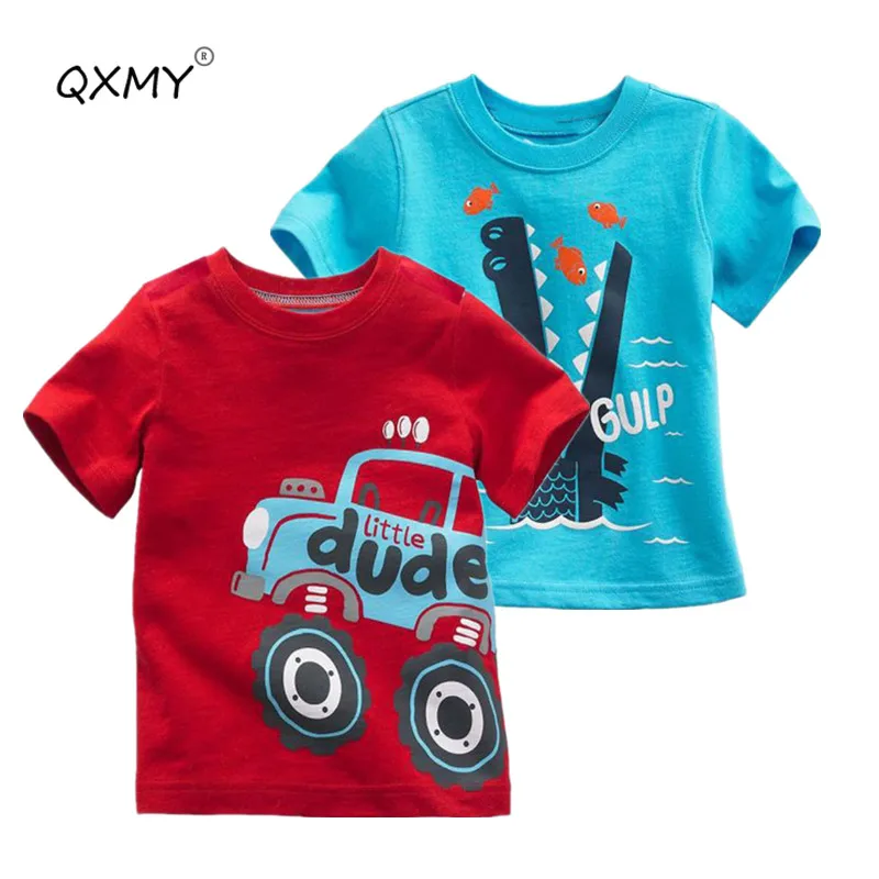 

New Baby Boys T Shirt Tees Cotton Car Print T Shirt For Boy Kids Brand Shirt Tops Children Outwear Baby Summer T-shirt