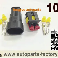 Longyue 2 way pin 10 комплект набор modo impermeabile filo elettrico коннектор