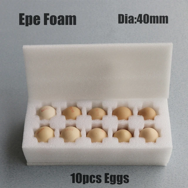 270*115*80mm EPE Foam For 10 Eggs Diameter 40mm Packaging Materials