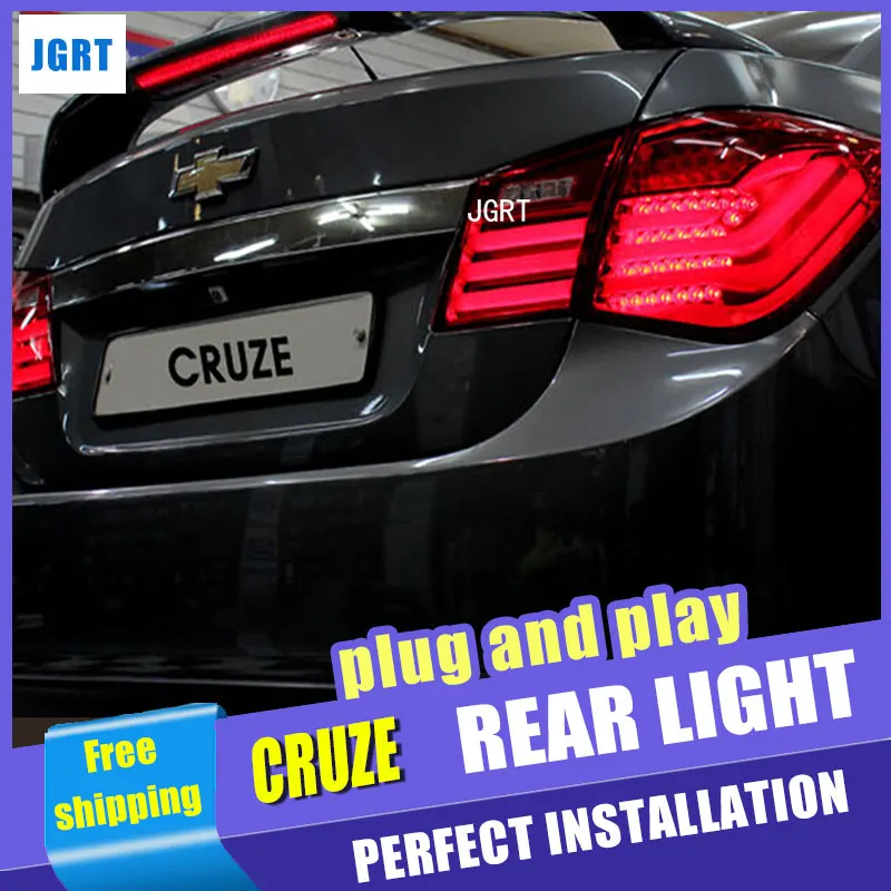 Стайлинг автомобиля для Шевроле Cruze задний фонарь сборки конструкции Авео 2012 из светодиодов задний фонарь заднего лампы ДРЛ+Тормозная с HID комплект 2шт. Стайлинг автомобиля для Шевроле Cruze задний фонарь сборки конструкции Авео 2012 из светодиодов задний фонарь заднего лампы ДРЛ+Тормозная с HID комплект 2шт.