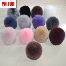 Уличная Женская эластичная зимняя шапка из натурального Лисьего меха, шапка, теплая мягкая натуральная шапка из меха лисы для девушек, натуральный Лисий мех, шапки-бомберы