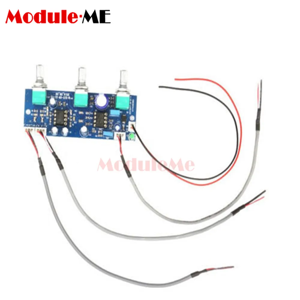

DC 12V-24V Low-pass Filter NE5532 Subwoofer 2.1CH/Pre-Amplifier Preamp Board