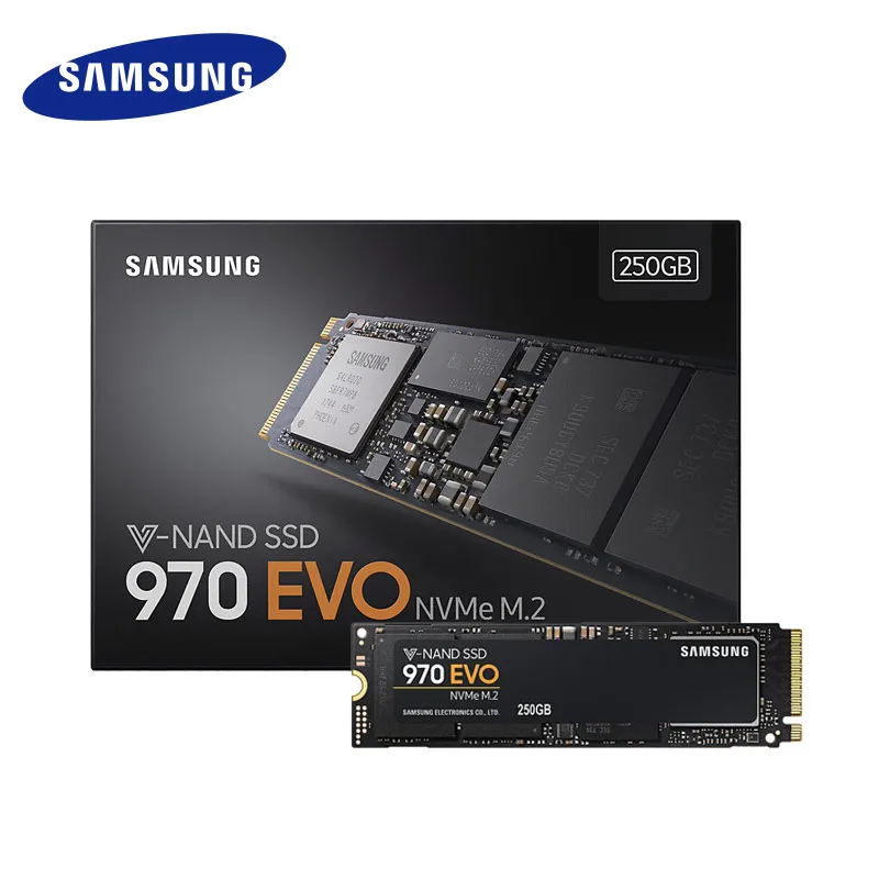 SAMSUNG SSD 970 EVO M.2 2280 NVMe 1 ТБ 500GB 250GB Внутренний твердотельный диск жесткий диск HDD M2 для настольного ноутбука PCLe 3,0x4 MLC