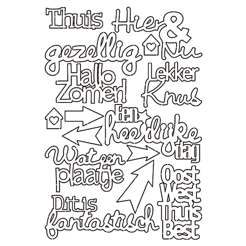 

word Transparent Silicone Stamps Seal for DIY scrapbooking photo album Decorative clear stamp