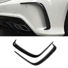 Класс углеродного волокна задний бампер спойлер вентиляционное отверстие крышка отделка для Mercedes-Benz W176 A класс A200 A260 A45 AMG- не стандартный