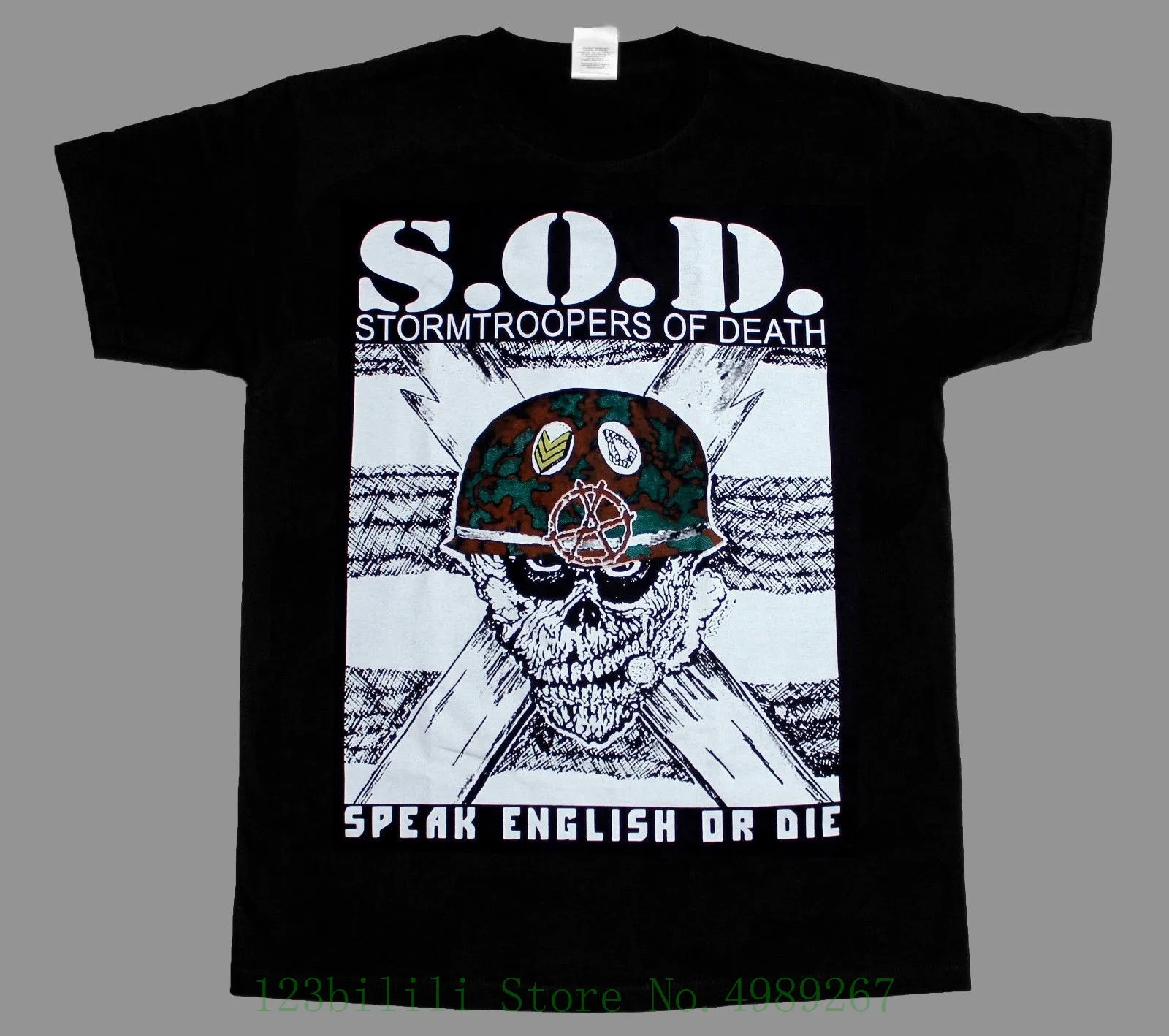 

S.o.d. Stormtroopers Of Death Sod New Black Short / Long Sleeve T Shirt Print T Shirt O-neck Short