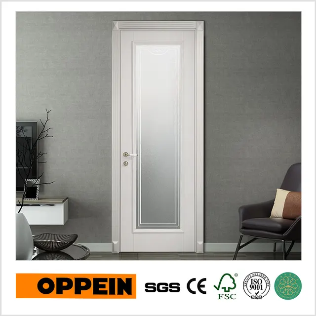 OPPEIN Moderne Ontwerp Interieur Houten Deur Badkamer Deur Met Glas ... OPPEIN Moderne Ontwerp Interieur Houten Deur Badkamer Deur Met Glas ...