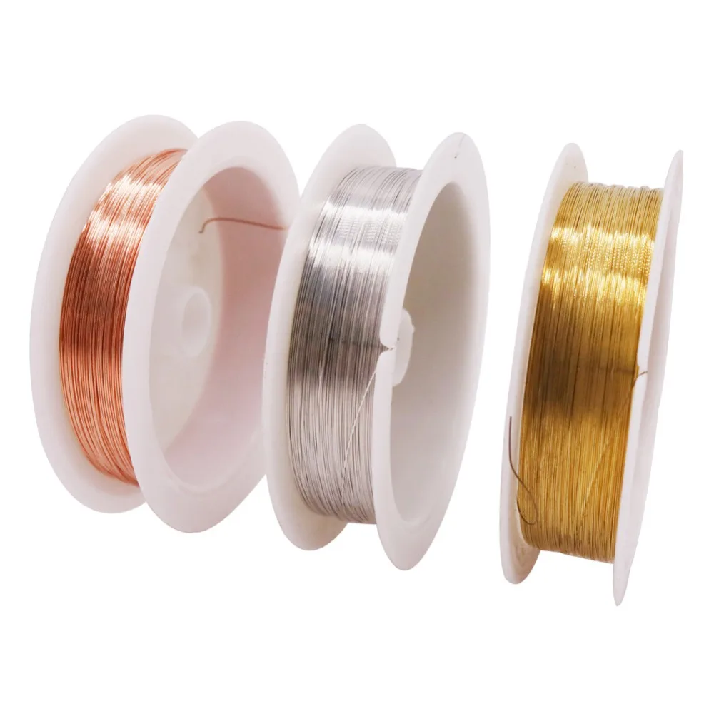 5 pcs Copper Wire Jewelry Making Copper Line 0.2/0.25/0.3/0.4/0.5/0.6/0