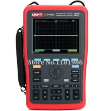UNI-T UTD1062C 2 Channels 60MHz 250MS/s Handheld Portable Digital Multimeter Oscilloscope Oscillograph Oscillometer UTD-1062C hantek dso1062b digital handheld oscilloscope multimeter 2ch 60mhz 1gsa s sample rate 1m memory depth 6000 counts dmm