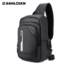 Новая мода, коробка, форма, грудь, сумки, Внешняя USB зарядка, для мужчин, слинг, сумка, водонепроницаемый, для путешествий, на каждый день, сумка через плечо, сумка на плечо