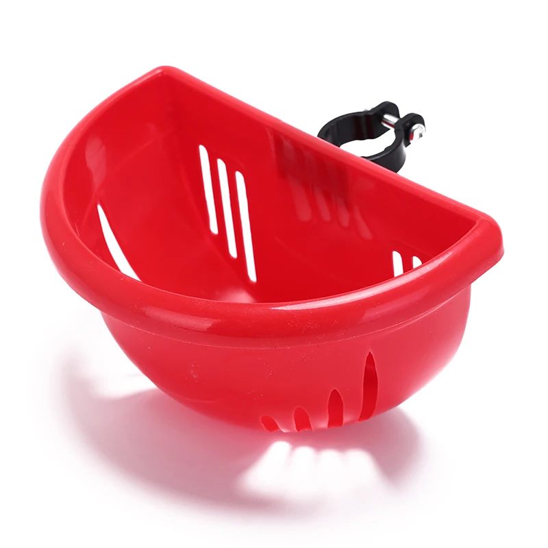 Handle Bar Basket with Bracket Bike Accessories Childrens Bike Basket Plastic Easy Installation Bicycle Bag Scooter Fishing-Accessories 