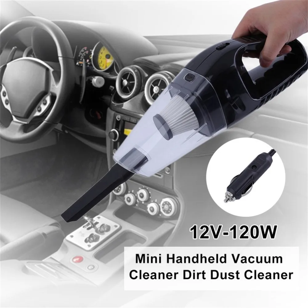 

Portable Low Noise 12V-120W Auto Car Mini Handheld Vacuum Cleaner Dirt Dust Cleaner Collector Cleaning Appliances