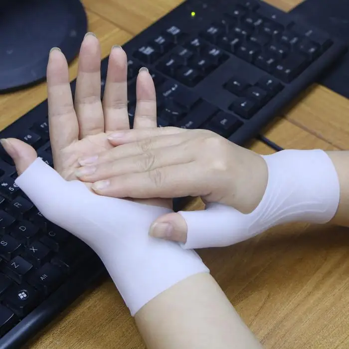 1 шт силиконовый гель терапия запястья большого пальца Поддержка Перчатки артрит давление корректор перчатки YS-BUY