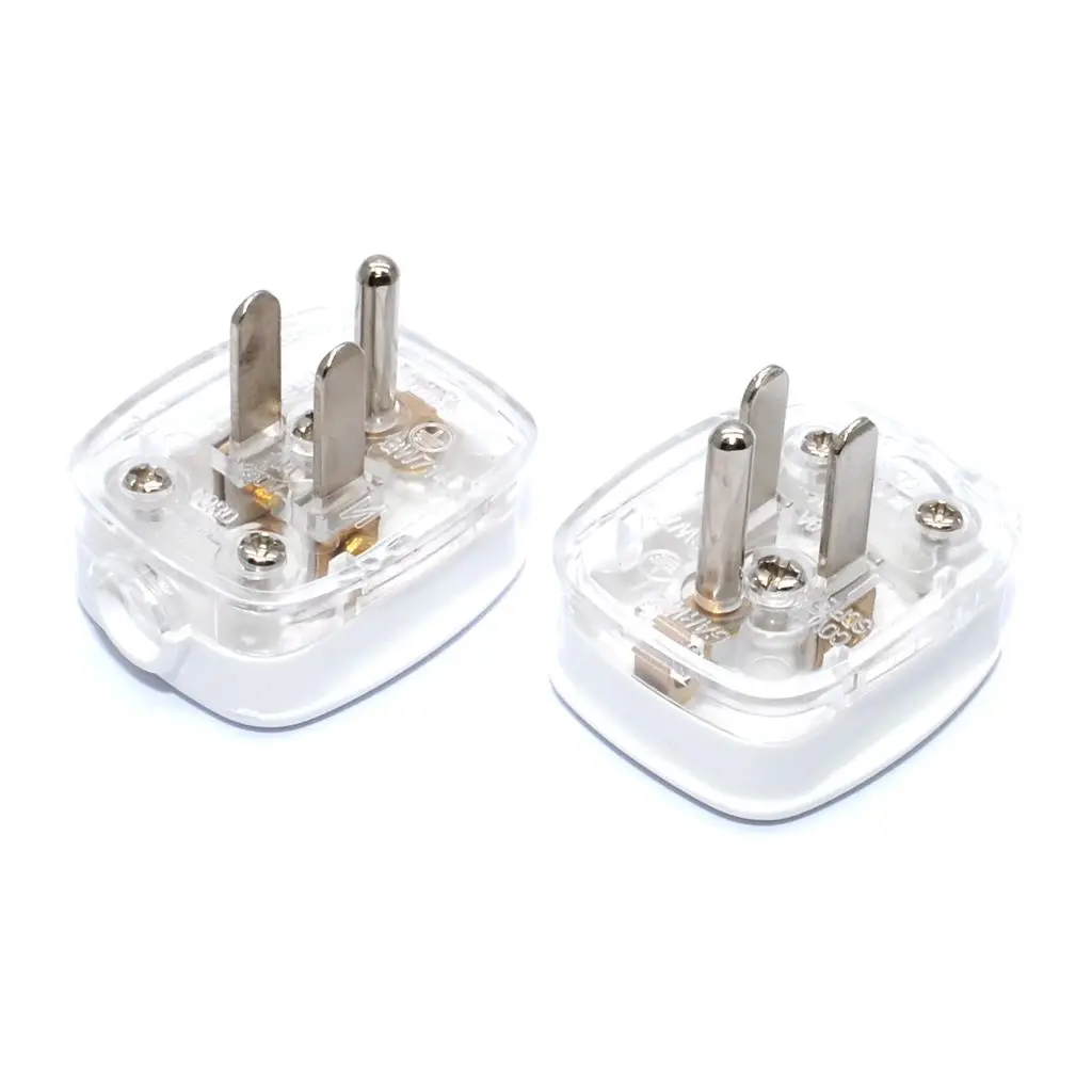 3 Pins US Plug Male Socket Electrical Wire Connect AC Power Adapter