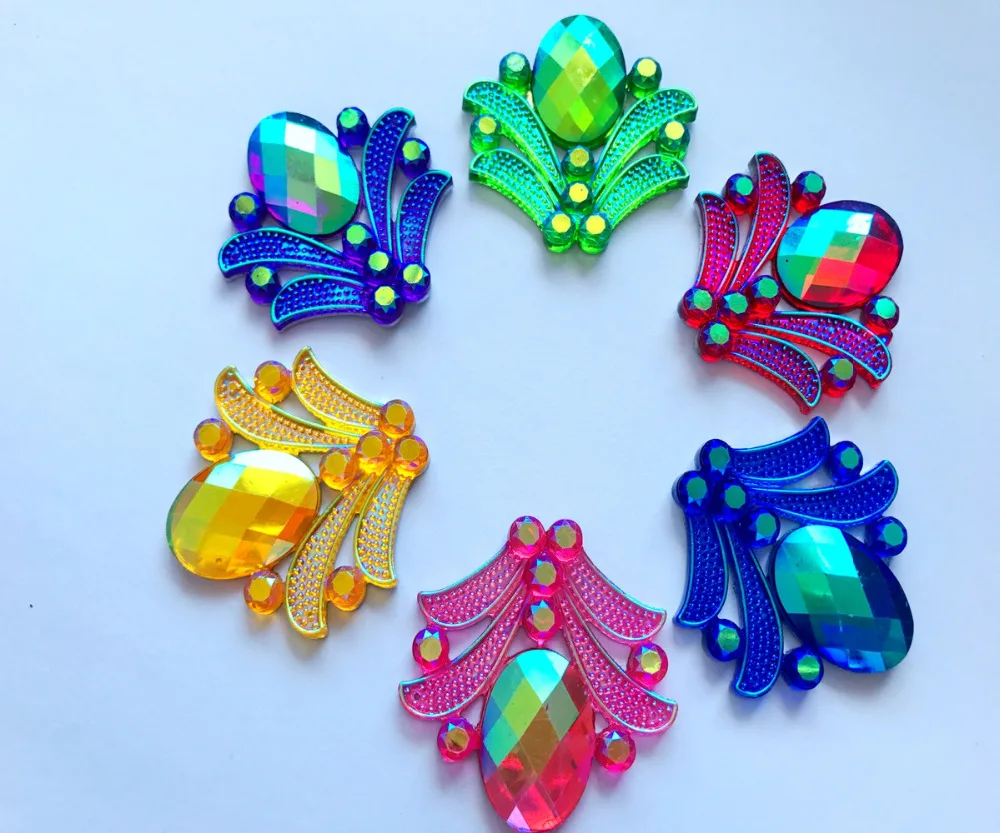 

6 colour 40*40mm Sew on rhinestones flatback 2 holes gem stone resin crystal 20pcs/lot