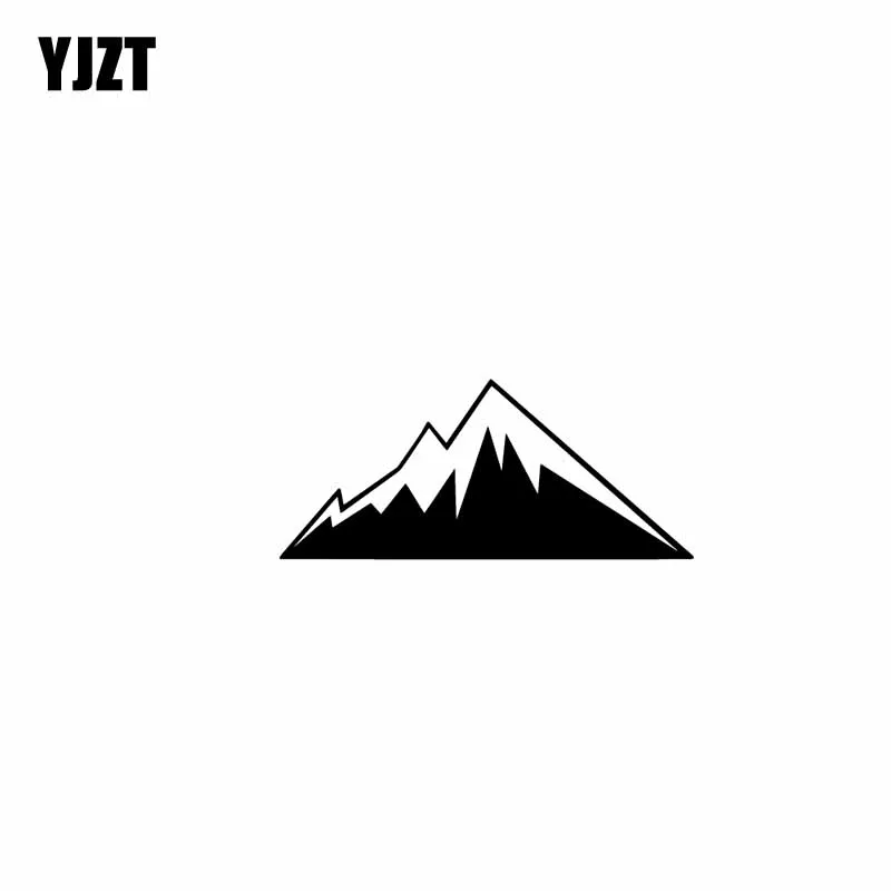 

YJZT 12.7CM*5.5CM Adventurous Mountain Vinyl Personality Motorcycle Car Sticker Decals Black/Silver C13-000429