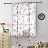 NAPEARL Floral Roman Curtains Kitchen Door Panel Tulle Short Window Modern Voile Sheer Flower Style ► Photo 2/6