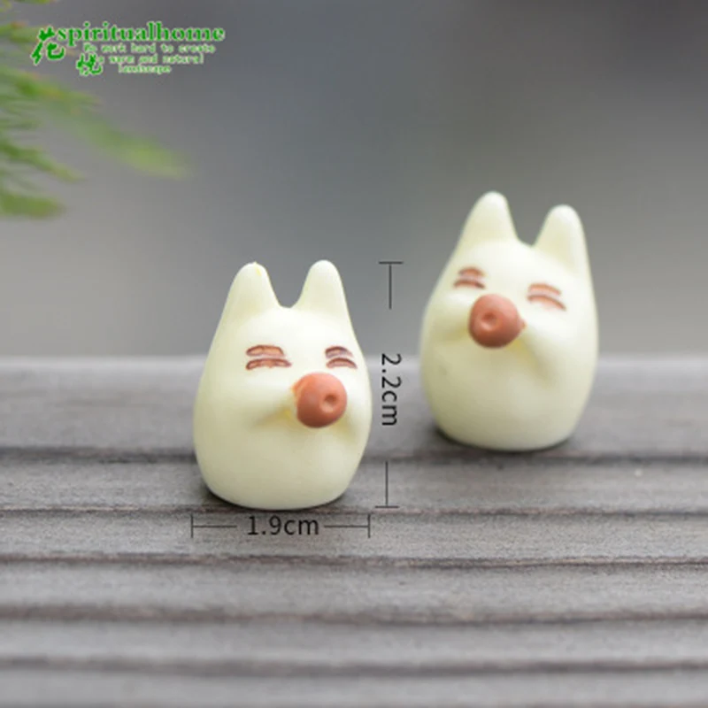 ZOCDOU 1 штука белый Tonari No Totoro Кот японский аниме мультфильм маленькая статуя