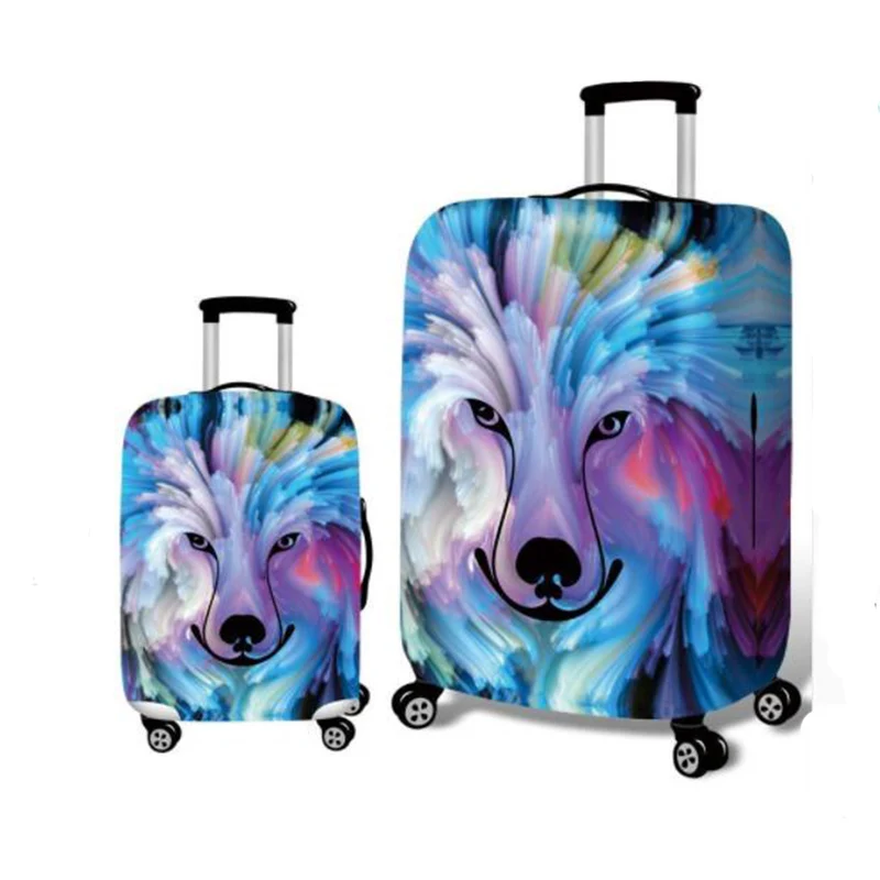 Leopard luggage protection case cover for 18-32 inch trolley case elastic thick wear-resistant travel dust cover Leopard luggage protection case cover for 18-32 inch trolley case elastic thick wear-resistant travel dust cover