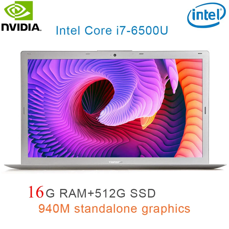 

P10-11 8G RAM 512G SSD Intel i7-6500u 15.6" Gaming laptop 2.5GHZ-3.1GHZ NvIDIA GeForce 940M 2G with Backlit keyboard