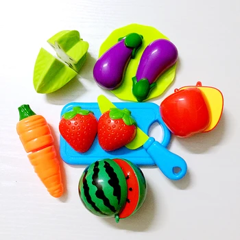 

Toys for children 9pcs Food Toy Cutting Fruit Vegetable Cutting Pretend Toy Children Kid Educational Toys