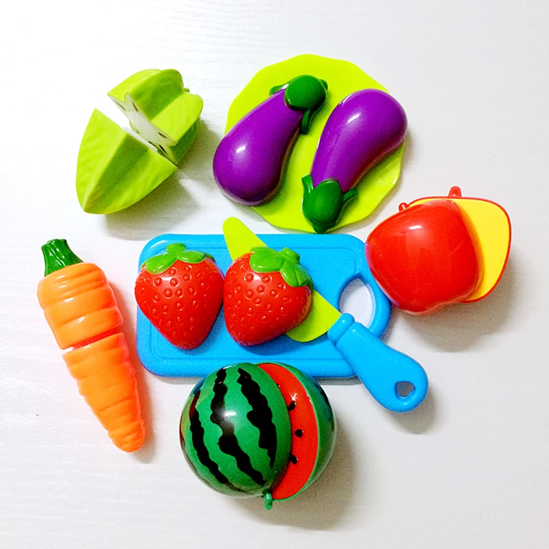 

Toys for children 9pcs Food Toy Cutting Fruit Vegetable Cutting Pretend Toy Children Kid Educational Toys