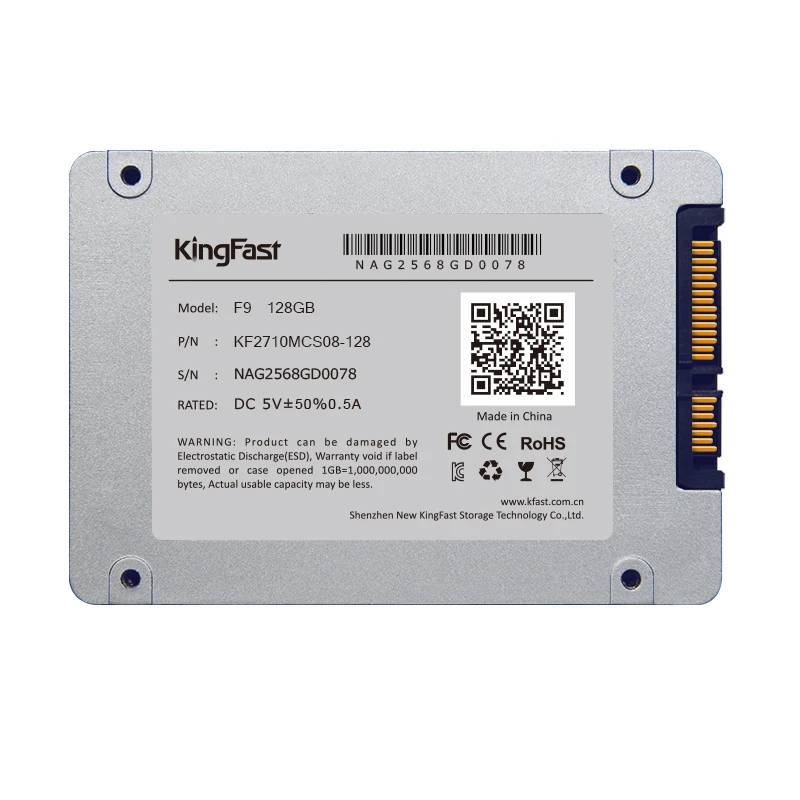2.5 &quot SATA3 SSD 128 ГБ F9 Kingfast 7 мм для Dell HP Lenovo ASUS Acer Thinkpad рабочего PS3 PS4 бесплатная