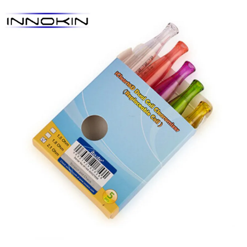 

5pcs INNOKIN iClear 16D 2.1ohm 2.0ml Dual Coil Clearomizer Vape pen Hookah E-Cigarettes Atomizer Tank iClear 16D Clearomizer