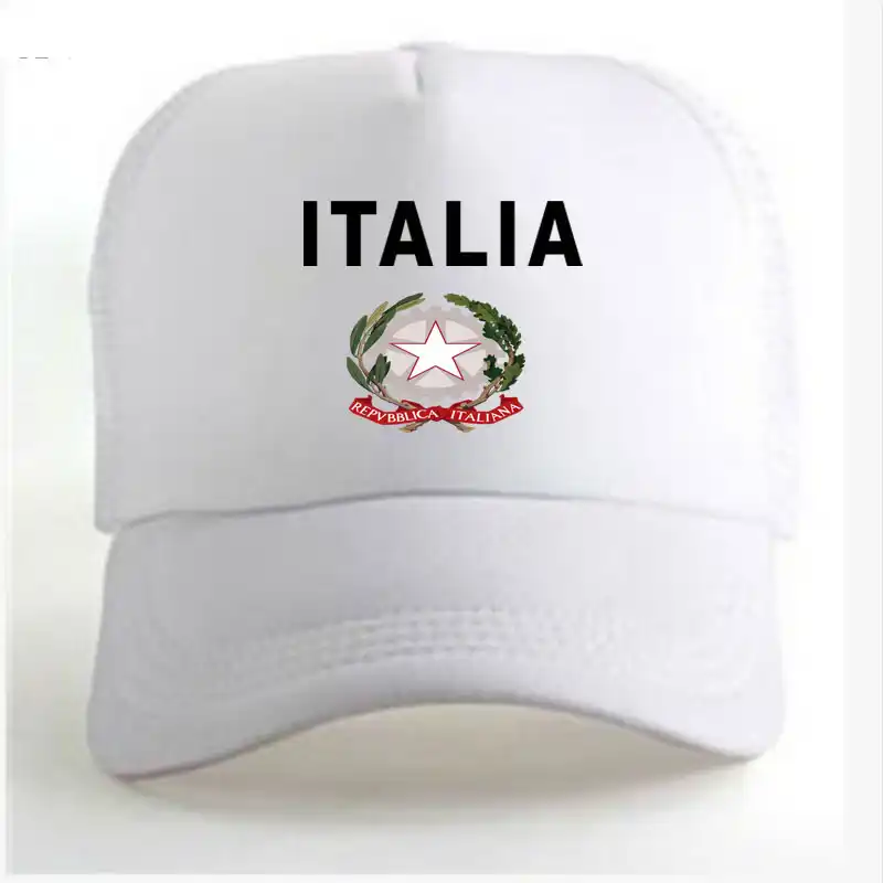 Casquette De Baseball Pour Jeunes Hommes D Italie Numero Et Photo Sur Mesure Drapeau De La Nation Ita Chapeau Decontracte A Faire Soi Meme Pays Italien College Aliexpress