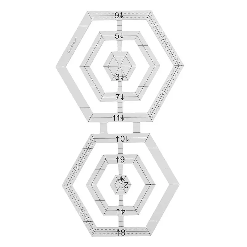Ручной работы одеяло шаблоны акриловая Лоскутная линейка DIY одеяло er инструмент для рисования - Цвет: 4