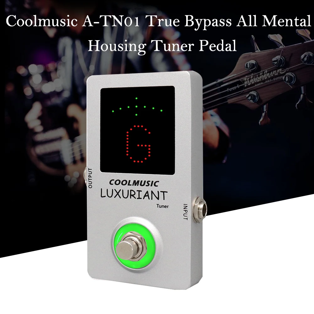 Coolmusic A-TN01 True Bypass все ментальные корпус педаль тюнера