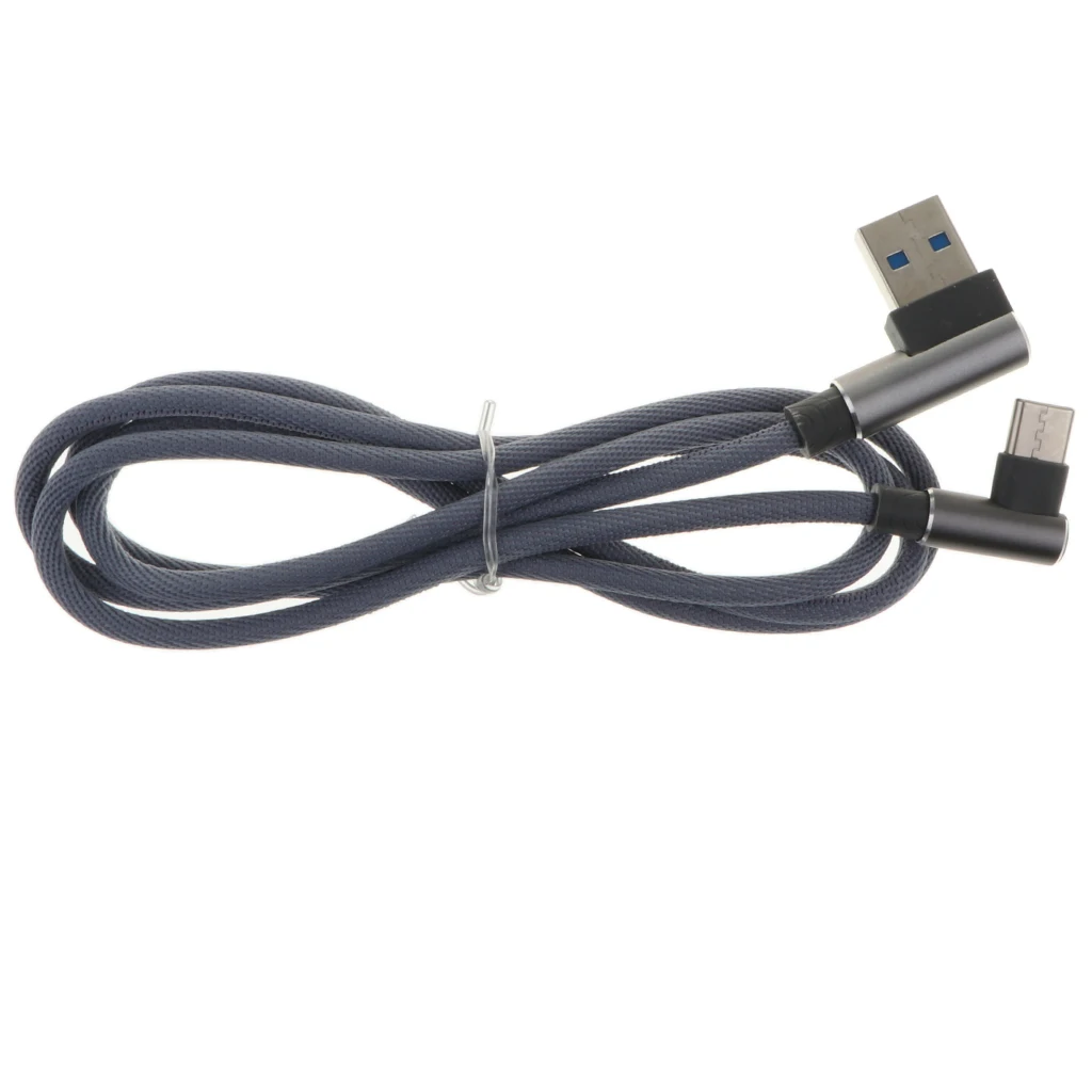 1m/3.3ft USB2.0 USB Type C 90 Degree USB Type C Cable mobile phone  Charger Angled Cable Adapter multi-port USB charger 