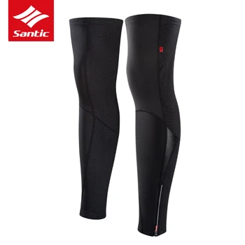 

Santic Cycling Leg Sleeves Men Winter Fleece Thermal Cycling Leg Warmers Outdoor Sports Running Leg Sleeve Gambali Ciclismo