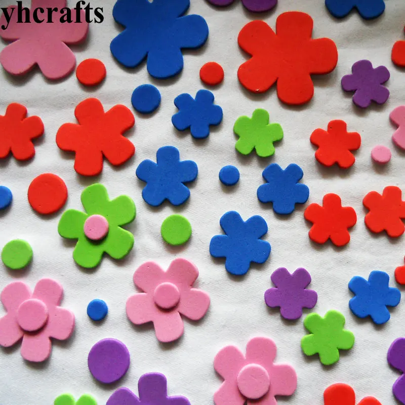 200PCS LOT Flower stickers Kindergarten arts and crafts Creative diy Birthday gifts Party favor Color learning