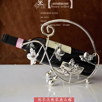 

New advanced silver European style wine rack, iron wine rack, wine rack, home accessories