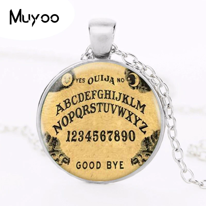 Ouija доска логотип кулон ожерелье Горячая Распродажа ручной работы винтажная цепь