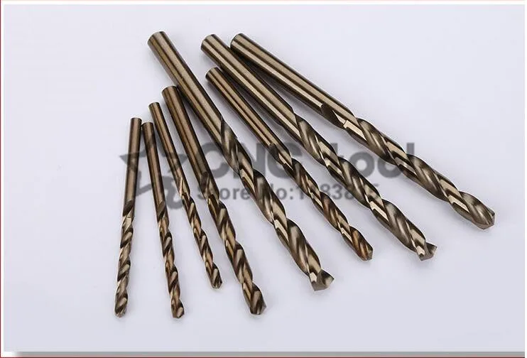 1.0mm-8.0mm M35 HSS-CO Cobalt Drill Bits 10PCS for stainless steel Drill Bits