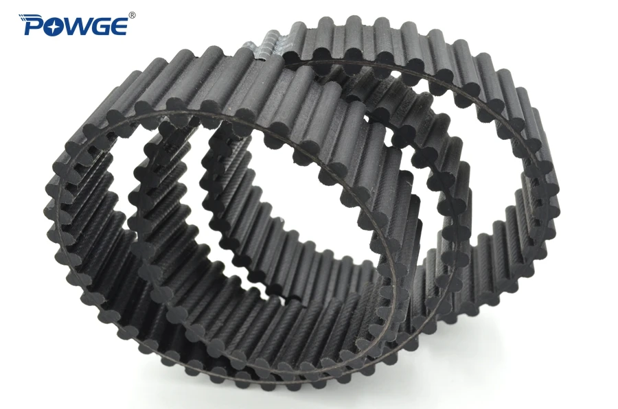 

POWGE Double Sided Synchronous belt 3200-D8M-85 Type DA Customized all kinds of HTD3M HTD5M HTD8M Double Teeth Timing Belt